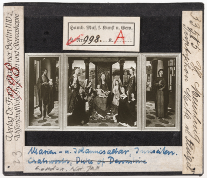 Vorschaubild Hans Memling: Marientriptychon, Innenseiten. London, National Gallery (Stoedtner-Nr. 33505) 